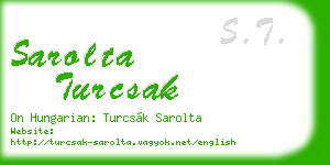 sarolta turcsak business card