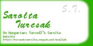 sarolta turcsak business card